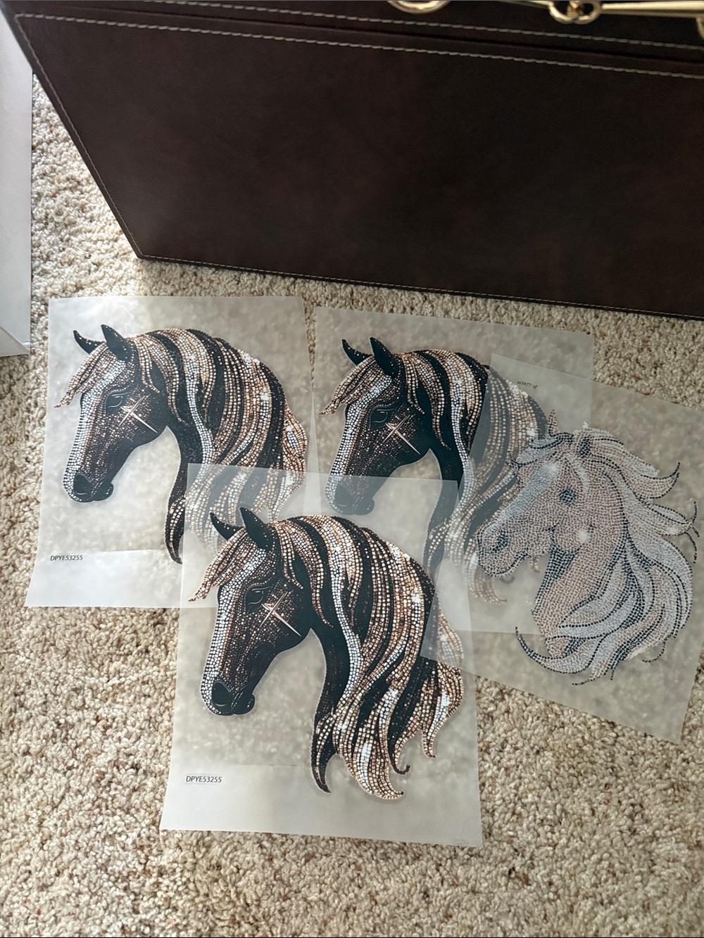 Decorative Horse Head Iron on decals